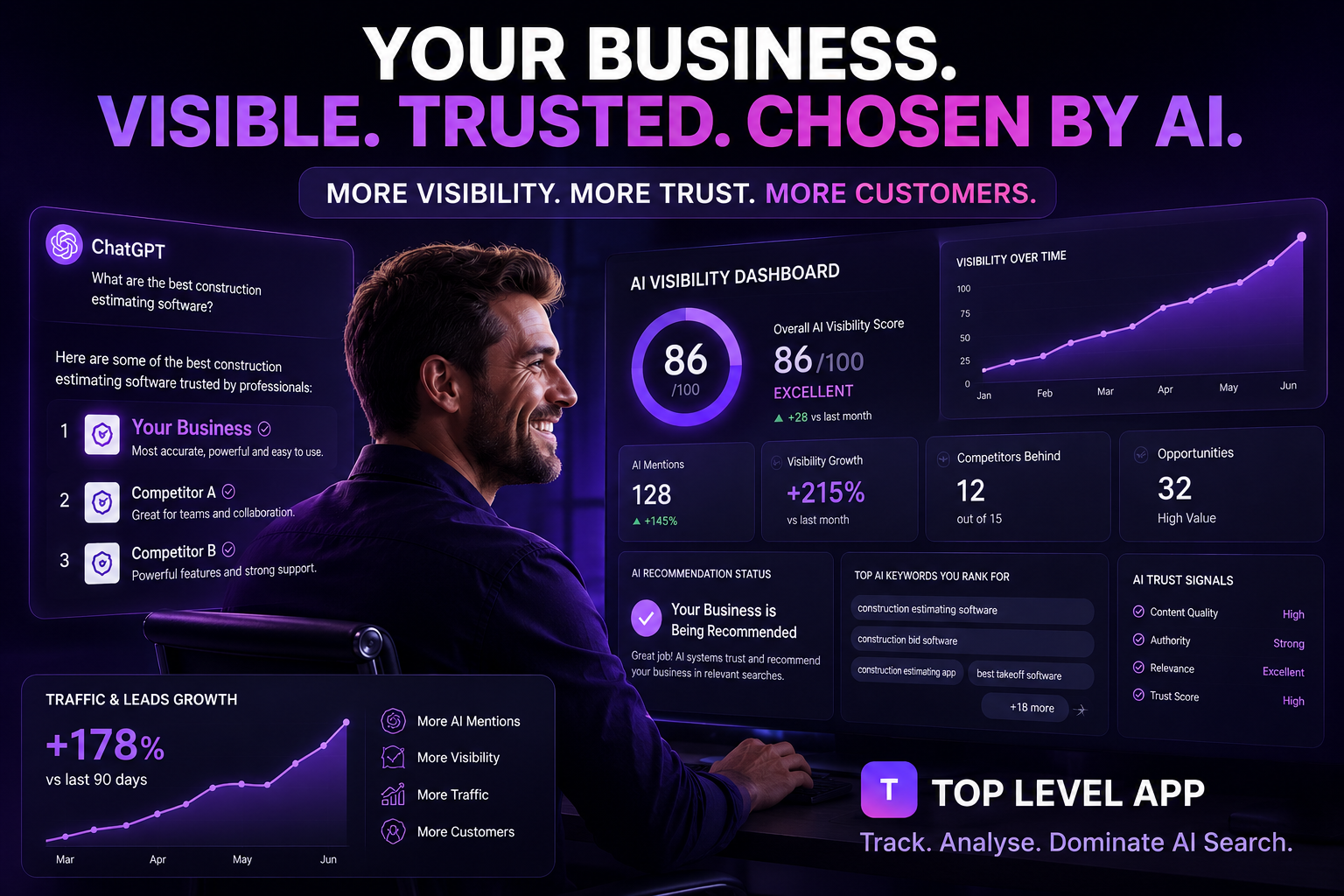 Top Level App — your business: visible, trusted, chosen by AI